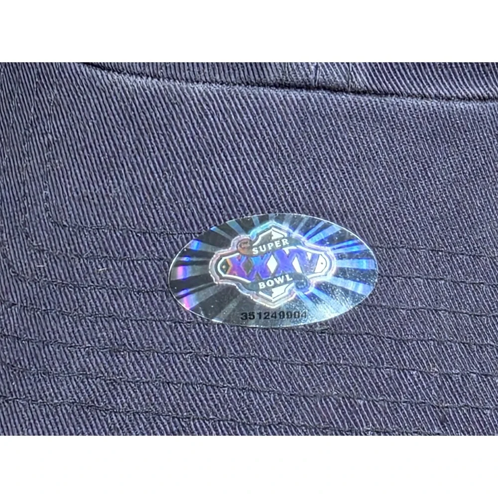 Vintage NFL Super Bowl XXXV Hat Twins Enterprise 2001 Tampa Florida‎ Navy Blue